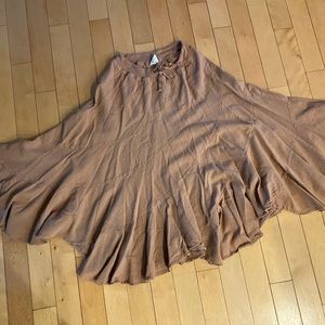 Vintage boho midi skirt